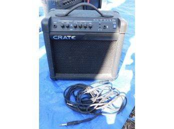 Crate GTD15 Amplifier With Guitar Cord