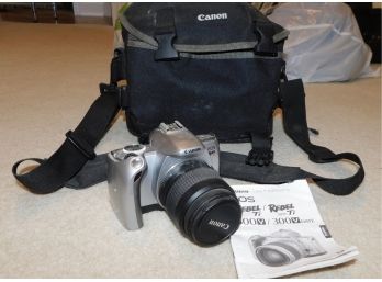 Canon Rebel TI 300V Camera In Canon Travel Bag With Manual