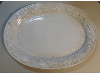 Gibson Housewares Ceramic Oval Serving Plate