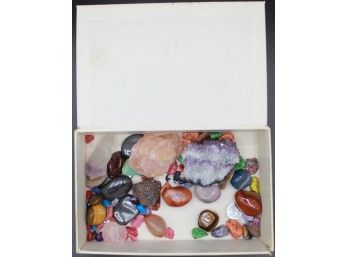 Lot Of  Assorted Healing Gemstones And Geode
