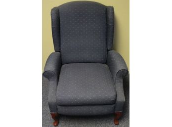 Lane Furniture Industries - Blue Upholstered Reclining Wing Chair Lounge Chair
