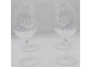 Luigi Bormioli Wine Glasses, Set Of 4