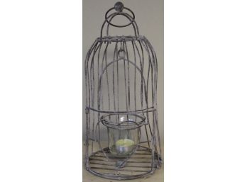 Vintage Metallic Birdcage Style Tea Light Candle Holder