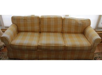 Lovely Yellow Plaid Couch
