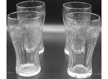 Vintage Coke Cola Drinking Glasses, Set Of 4