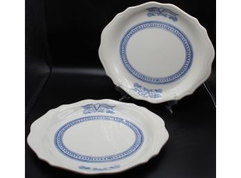 Set Of 2 Vintage Syracuse China Colonial Oval Platters - Made In USA
