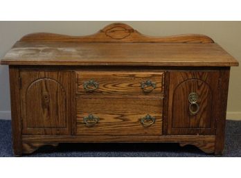 Vintage Patrician Solid Wood Sideboard - Great Restoration Project