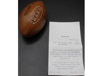 Coach Leather Football Paper Weight
