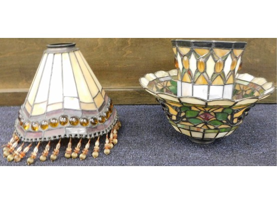 Pair Of Tiffany Style Lamp Shades