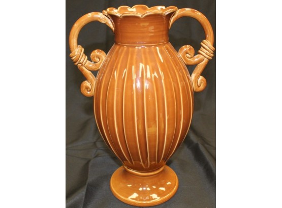 Large Vietri Ceramic Vase Urn With Handmade Details