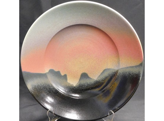 Sunset Over The Horizon Decorative Hanging Wall Plate
