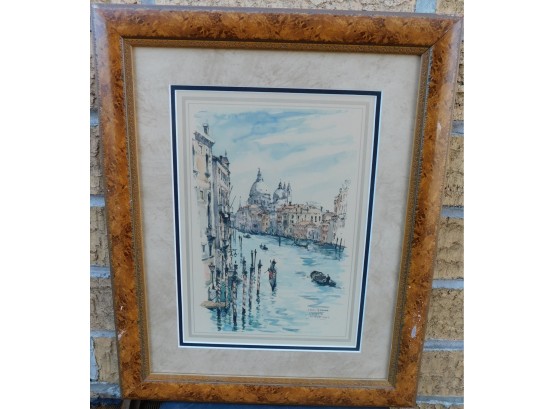 Jan Korthals Watercolor Print Grande Canal Venezia