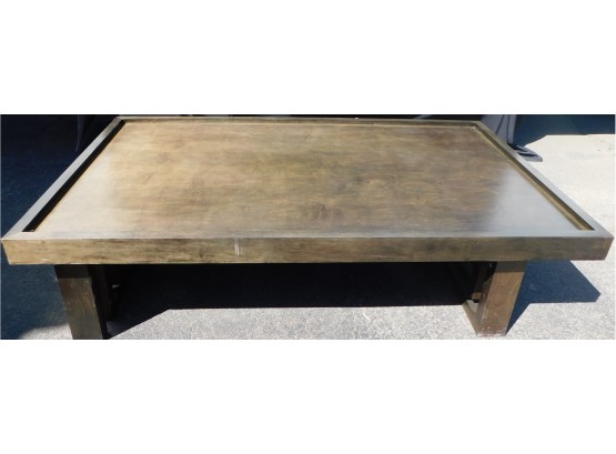 Mid- Century Large G-Shaped Wooden Coffee Table