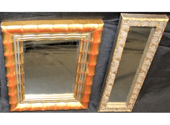 Pair Of Small Decorative Wall Hanging Mirrors