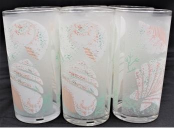 H.j Stotter Plastic Seashell Decorative Drinking Cups - Set Of 8