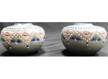 Brush McCoy Miniature Pottery Vases - Set Of 2