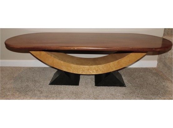 Art Deco Mid Century Modern Arched Based Coffee Table