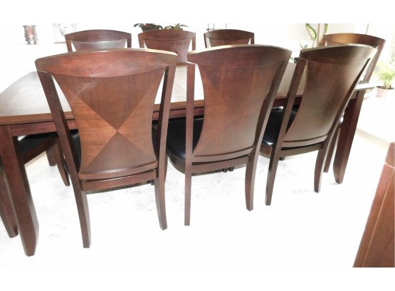 Lovely Raymour & Flanigan 9 Piece Dining Set With Leaf