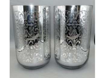 Pair Of Home Essentials Glass Vases