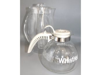 'the Whistler' Tea Kettle & Plastic Diffuser Pitcher