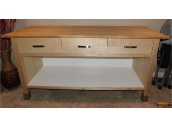 Large Work/Crafting/Sewing Console Bench With 3 Draws