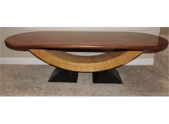 Art Deco Mid Century Modern Arched Based Coffee Table