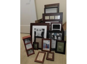 Large Assortment Of Wood Picture Frames