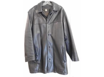 Marc New York Mid Length Mens Leather Jacket