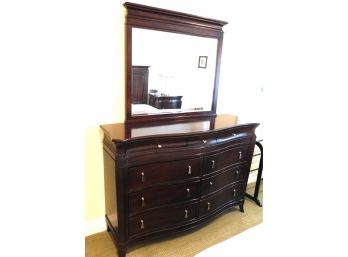 Raymour & Flanagan Dresser With Attached Mirror