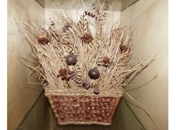Faux Plant In Basket