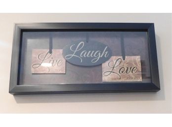 Framed Live Laugh Love Shadow Box