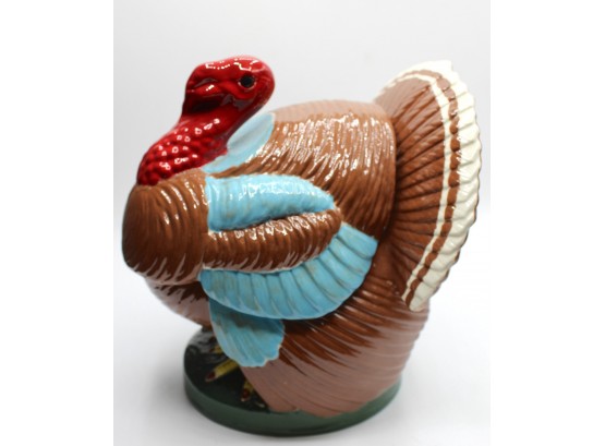 Ceramic Hand Painted Turkey Cookie Jar