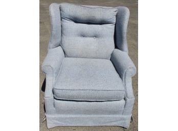 Light Blue Upholstered Armchair