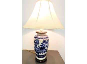 Ceramic Floral Table Lamp