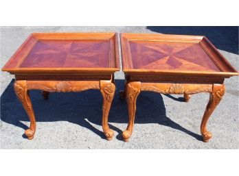 Set Of 2 Wood Side Tables