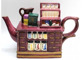 Paul Cardew Novelty Teapot In The Shape Of A Teashop Counter