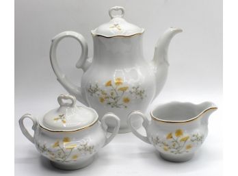 Jarolina Porcelain China Tea Set Of 3