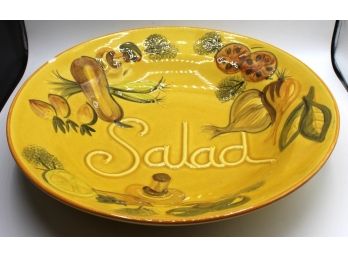 Los Angeles Potteries Yellow Salad Bowl