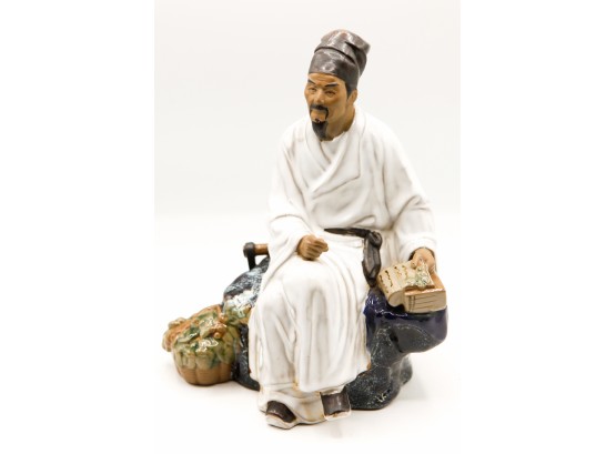 Vintage Shiwan Factory Chinese Mud Man - Ceramic Figurine  (closet)