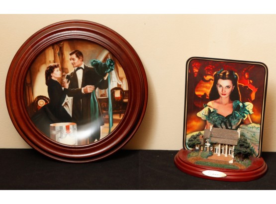 Lot Of 2 Collectable 'Gone With The Wind' Decorative Plates (DR)