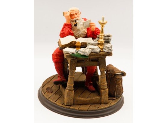 'Making His List' - The Rockwell Heirloom Santa - Figurine - #c0374(closet)