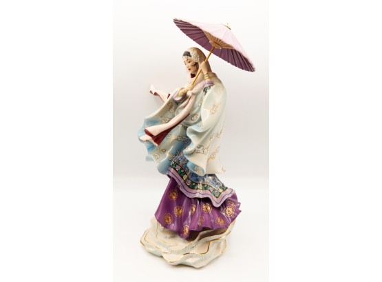 Fine Porcelain - Hand Decorated - 'Spirit Of Purity' - Figurine - Plate# A2623 - By Caroline Young (Closet)