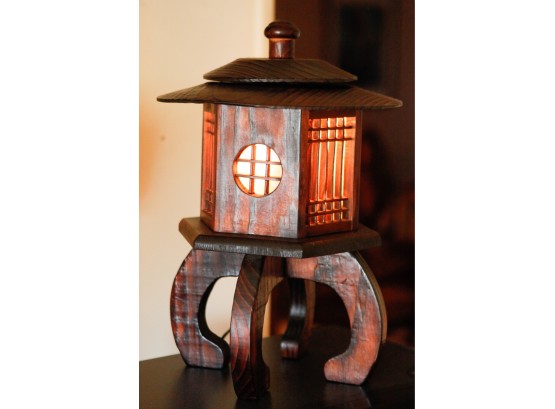 Korean Wooden Traditional Lamp - H16' L9' W9'(LR)