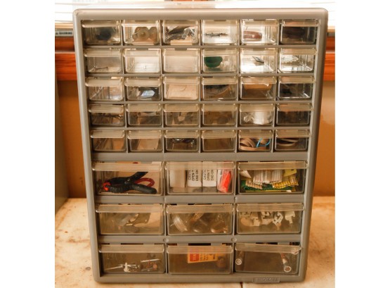 Stack On - 41 Drawer Storage Cabinet - Gray - H18 L15 W6 (G)