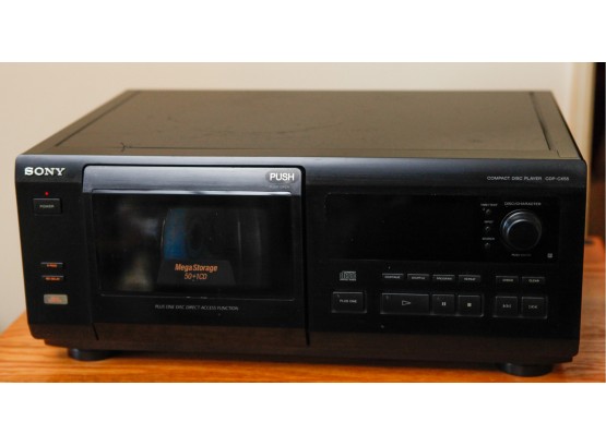 Sony Compact Disk Player - Model# CDP CX55 - Serial# 8157991 (SR)