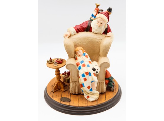 The Norman Rockwell Family Trust - 'Christmas Dream'-  Figurine -  1991 Rhode Studios - #0039J(closet)