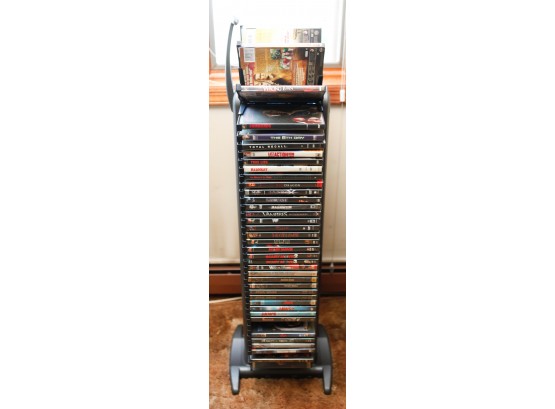 DVD Power Tower 80 - DVDs Included - H45 L14 W9  (lR)