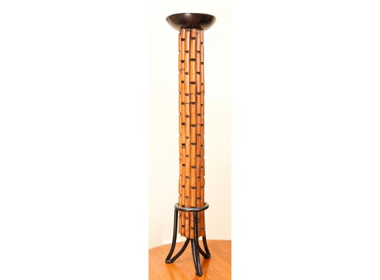 Stunning Bamboo Candle Holder - H24' X 5' Round (LR)