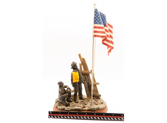 In Silent Tribute - A Nation Remembers - #A0198 - Sept 11 Figurine - The Bradford Exchange  (closet)