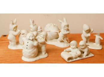 Lot Of 5 Assorted Snow Babies - Department 56 (DR)